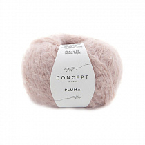 Пряжа для вязания Katia Pluma, 50 г, 150 м цв. кремово-розовый 1234.72