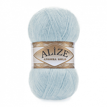 Пряжа для вязания Alize Angora Gold, 100гр, 550м цв. голубой AlizeAG-114