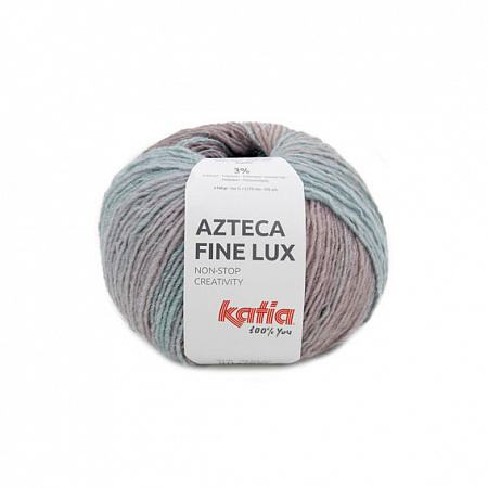 Пряжа для вязания Katia Azteca Fine Lux, 100 г, 270 м цв.  шалфей-лаванда 1153.411