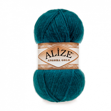 Пряжа для вязания Alize Angora Gold, 100гр, 550м цв. морская волна AlizeAG-17