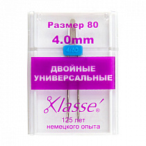 Иглы для швейных машин, универсальные ДВОЙНЫЕ №80, 1 штука A6150/4.0