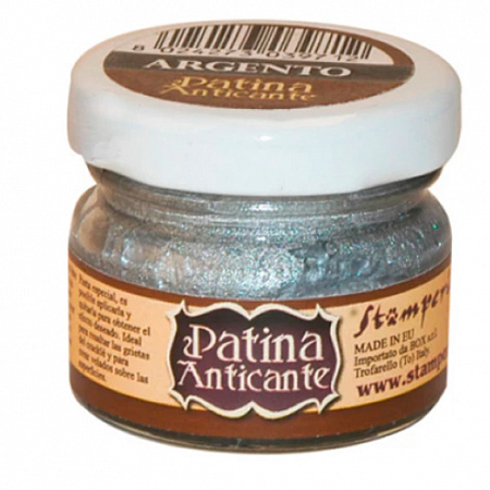 Паста "Patina Anticante" Stamperia, 20 мл, серебро K3P16s РАСПРОДАЖА!