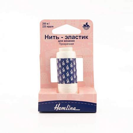 Нить-резинка для вязания, прозрачная, 200 м 639/G002
