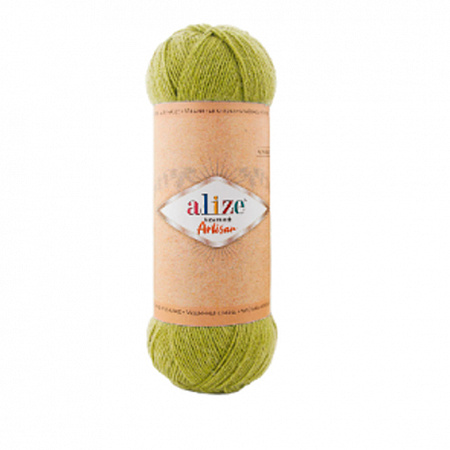 Пряжа для вязания Alize Superwash Artisan, 100гр, 420м цв. лаймовый SWA-11