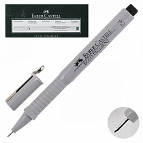 Ручка капиллярная 0,2мм Еcco Pigment Faber-Castell цв.черный 166299