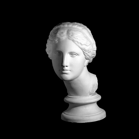 Голова Афродиты, 25х25х55см, гипс 10-110